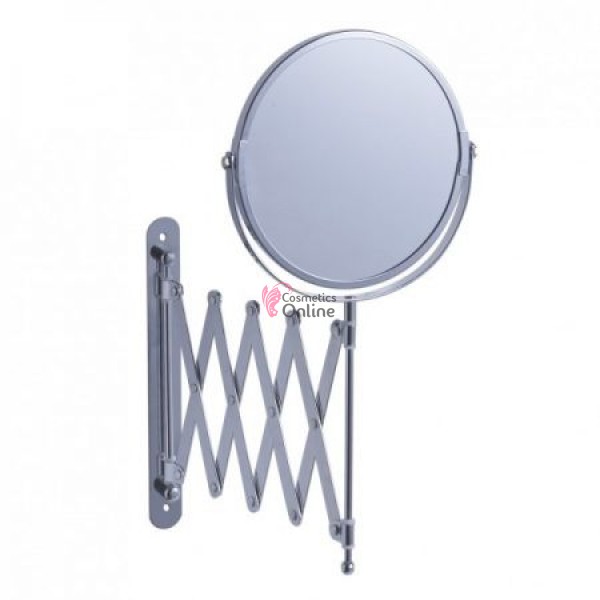 Oglinda dubla cosmetica cu lupa si brat extensibil, model FR1